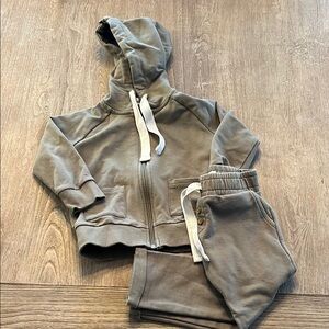 Kids Sage Hoodie and Jogger Set
